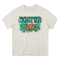 Cream doctor life Heavy Core Tee - texasbilliewilder