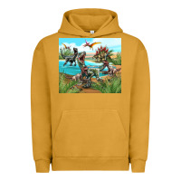 Pigment Peanut Butter dinosaurs Urban Hoodie - TumblerDesignByShophia