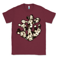 Burgundy cowhide cactus Classic Tee - JahusDesignShop
