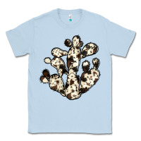 Dusty Blue cowhide cactus Classic Tee - JahusDesignShop