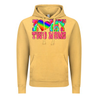 Vintage Mustard i love my two moms Vintage Hoodie - HRA Design Shop