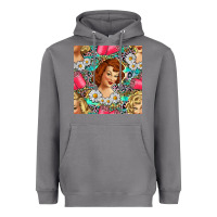 Storm Hairdresser Western Girl And Hair Curler Seamless Pattern Bbs Heavyweight Hoodie - BundleAndBundleShop