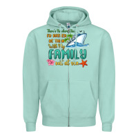 Seafoam there's nowhere else i'd rather be than with my fa Zipper Hoodie - MaliasSmallBusiness