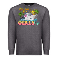 Charcoal Heather oh ship it's a girls trip Premium Sweatshirt - LillyAllenDesigns