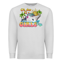 Dove Grey oh ship it's a girls trip Premium Sweatshirt - LillyAllenDesigns