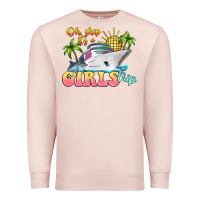 Pale Pink oh ship it's a girls trip Premium Sweatshirt - LillyAllenDesigns