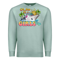 Seafoam oh ship it's a girls trip Premium Sweatshirt - LillyAllenDesigns