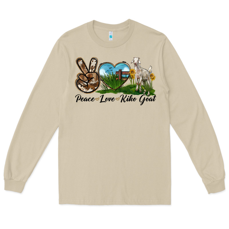 Peace Love Kiko Goat Long Sleeve Tee by LillyAllenDesigns | Teevron