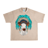 French Oak calf indian headdress Urban Heavy Tee - JahusDesignShop