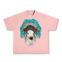 Salmon calf indian headdress Urban Heavy Tee - JahusDesignShop