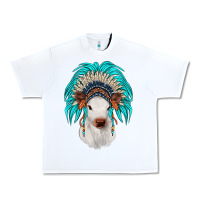 White calf indian headdress Urban Heavy Tee - JahusDesignShop