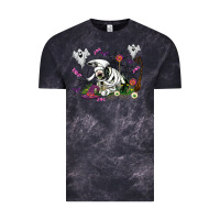 Cloud Black halloween cow and ghosts Vintage Tee - AdoDesignShop