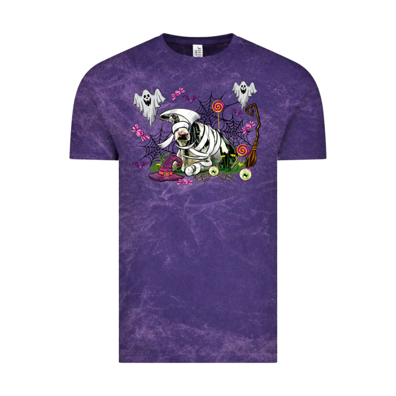 Halloween Cow And Ghosts Vintage Tee by AdoDesignShop | Teevron