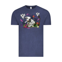 Vintage Denim halloween cow and ghosts Vintage Tee - AdoDesignShop