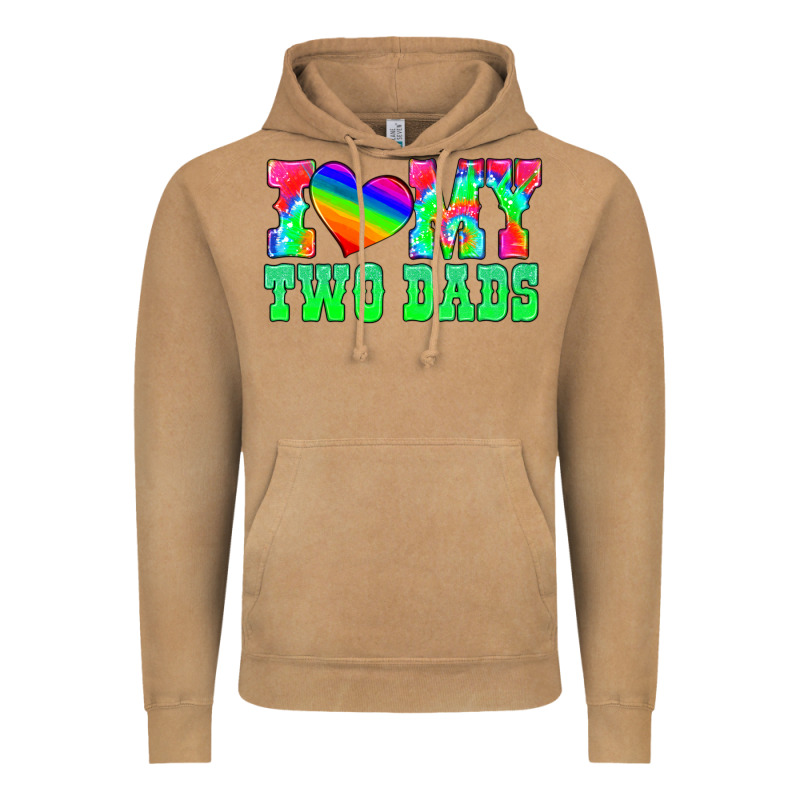 I Love My Two Dads Vintage Hoodie by HRA Design Shop | Teevron
