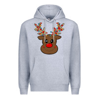 Heather Grey Rudolph Premium Hoodie - Bettercallsaul