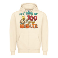 Sandshell my students 100 days brighter Zipper Hoodie - MaliasSmallBusiness
