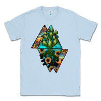 Dusty Blue cactus1 Classic Tee - JahusDesignShop