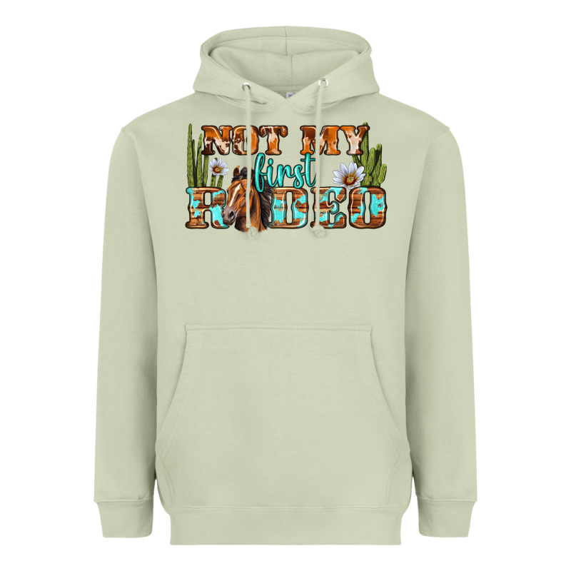 Not My First Rodeo Western Heavyweight Hoodie by BundleAndBundleShop | Teevron