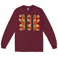 Burgundy ladybug brushstrokes Long Sleeve Tee - BarkalooDesign