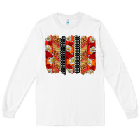 White ladybug brushstrokes Long Sleeve Tee - BarkalooDesign