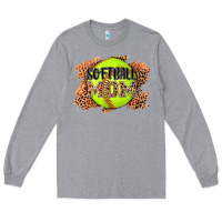 Heather Grey softball mom Long Sleeve Tee - AdoDesignShop