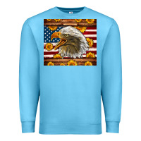 Ocean Blue American Flag Eagle Tumbler Premium Sweatshirt - LillyAllenDesigns