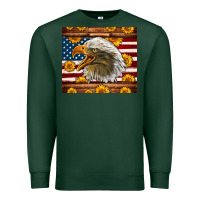 Sports Green American Flag Eagle Tumbler Premium Sweatshirt - LillyAllenDesigns