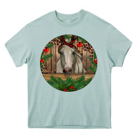 Arona Christmas Horse Heavy Core Tee - RanaPortraitStore