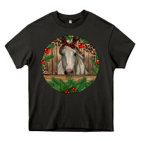 Asphalt Christmas Horse Heavy Core Tee - RanaPortraitStore