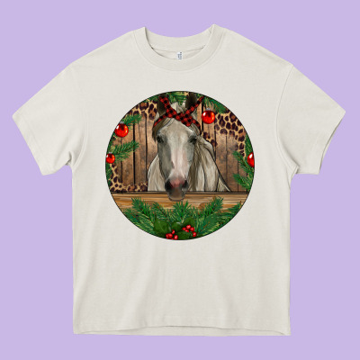 Heavy Core Tee Christmas Horse
