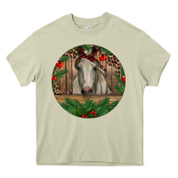 Mossy Christmas Horse Heavy Core Tee - RanaPortraitStore