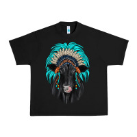Black black angus indian headdress Urban Heavy Tee - JahusDesignShop