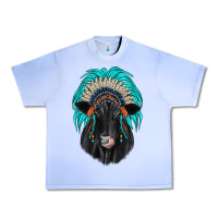 Grape Ice black angus indian headdress Urban Heavy Tee - JahusDesignShop