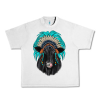 Lunar Rock black angus indian headdress Urban Heavy Tee - JahusDesignShop