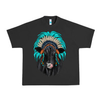 Pigment Black black angus indian headdress Urban Heavy Tee - JahusDesignShop
