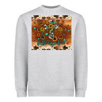 Heather Grey faith hope love cross Heavyweight Sweatshirt - JahusDesignShop