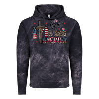 Cloud Black god bless america Vintage Hoodie - CowhideDigitalArt
