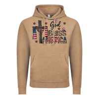 Vintage Coffee god bless america Vintage Hoodie - CowhideDigitalArt