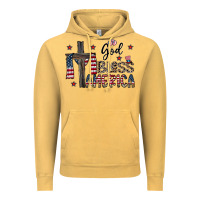 Vintage Mustard god bless america Vintage Hoodie - CowhideDigitalArt