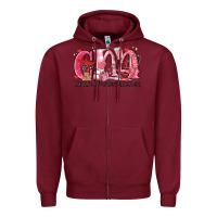 Burgundy cna certified valentine nursing assistant valentin Zipper Hoodie - MaliasSmallBusiness