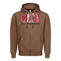 Chestnut cna certified valentine nursing assistant valentin Zipper Hoodie - MaliasSmallBusiness