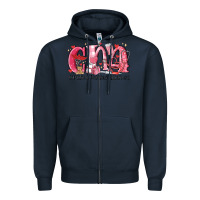 Navy cna certified valentine nursing assistant valentin Zipper Hoodie - MaliasSmallBusiness