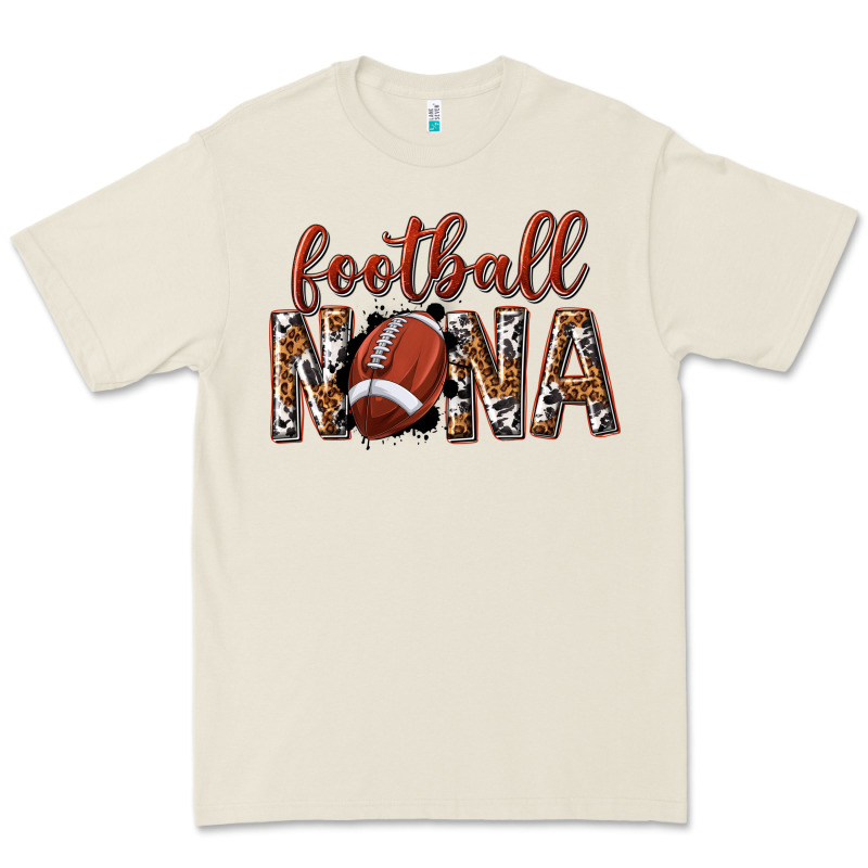 Football Nana With Leopard Premium Tee by texasbilliewilder | Teevron