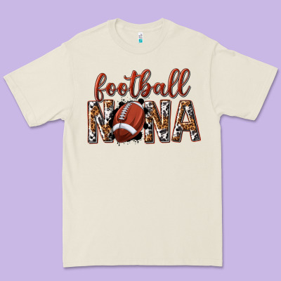Premium Tee football nana with leopard