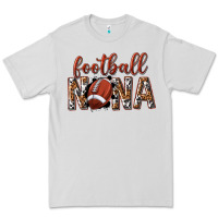 Dove Grey football nana with leopard Premium Tee - texasbilliewilder