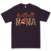 Plum football nana with leopard Premium Tee - texasbilliewilder