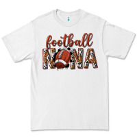 White football nana with leopard Premium Tee - texasbilliewilder