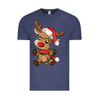 Vintage Denim baby christmas reindeer Vintage Tee - AdoDesignShop