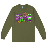 Army Green mardi gras coffee Long Sleeve Tee - Jasminsmagicworld